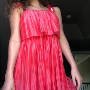 Orange-pink flowy Dress